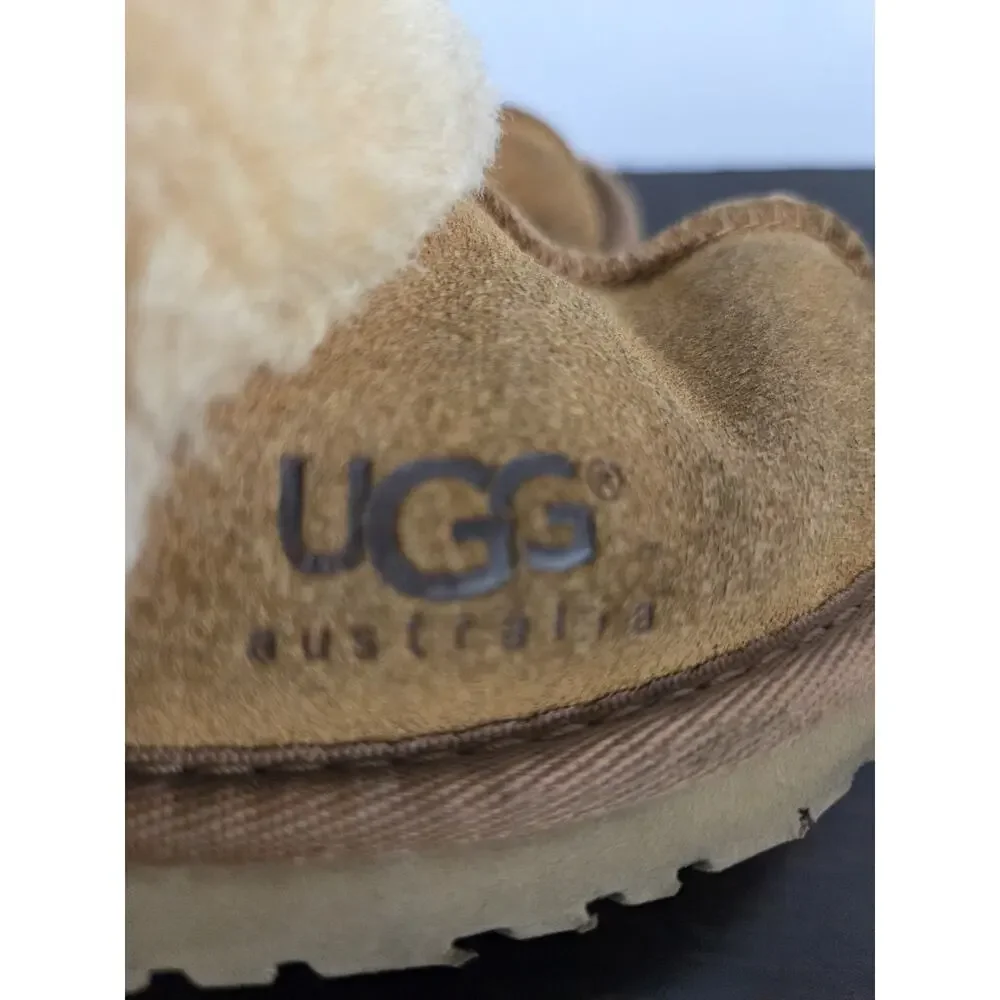 UGG Slippers Chestnut Mule Slide On Size 1 *No Tags See Measurements